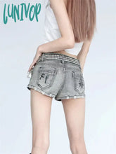 Lunivop Women’s Cartoon Pattern Printing Denim Shorts Summer New Hot Girl Street Casual Female